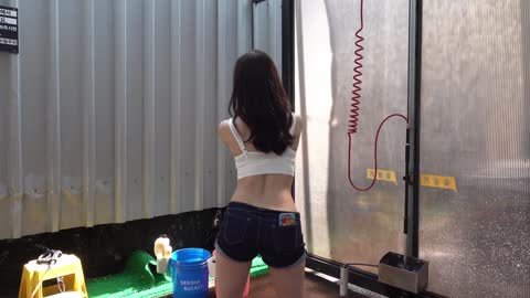 꽃빵 20210615 세차장에서 섹시댄스! 제로투 챌린지