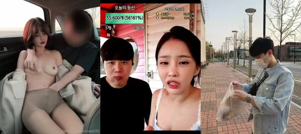 한선월 팬슬리 sunwall95 차안에서 남편이 가슴 만지기